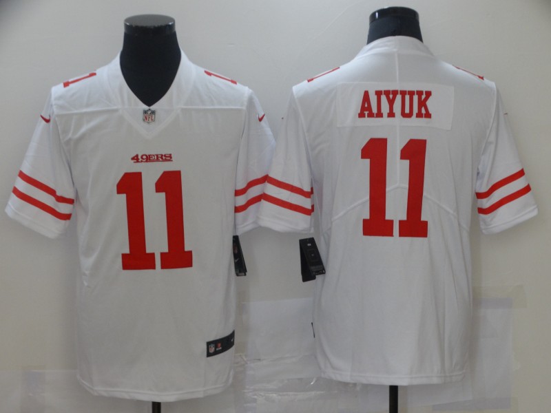 Men San Francisco 49ers #11 Aiyuk White Nike Vapor Untouchable Limited 2021 NFL Jersey
